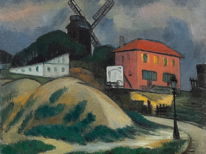 1889-Alfred Dunet - Il Moulin de la Galette dopo il temporale, Montmartre